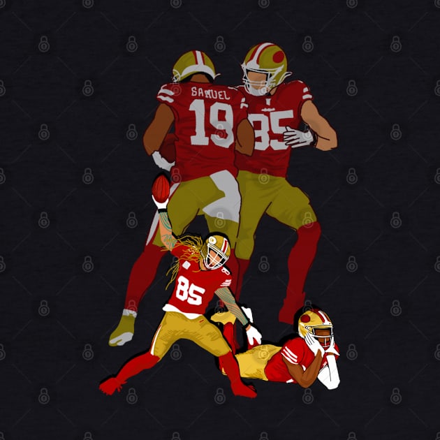 George kittle x DEEBO Samuel by Mic jr